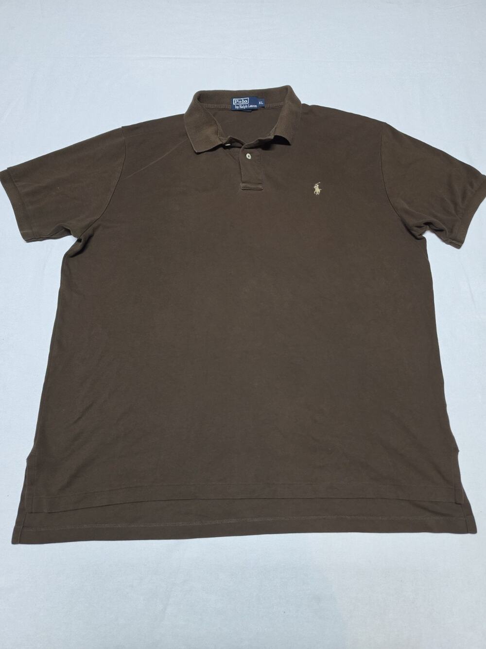 polo ralph lauren polo shirt Brown Mens Size Xl Short Sleeve